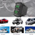 Dual Battery Voltmeter LED Digital Display, Marine Boat Waterproof 12V/24V DC Low Voltage Meter, Rocker Switch Style Voltage Monitor LED Digital Double Volt Meter for Car Truck RV Van (Green)