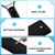 Blueweenly 4 Pcs Tennis Racket Handle Covers Black Tennis Racket Grip Cover Removable Protective Handle Wrap Non Slip Canvas Grip Protector for Active Players