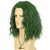 VGbeaty Men Women Green Short Wavy Clown Wig