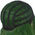 VGbeaty Men Women Green Short Wavy Clown Wig