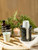YHOJOY Bathroom Cup Dispenser 3 OZ, Ceramic Bathroom Cup Holder, Black