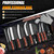 MDHAND Butcher Knife Set, Hand Forged Kitchen Chef Knife Set with Roll Bag