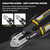 GRENPRO 8 Inch Heavy Duty Mini Bolt Wire & Cable Cutter, Anti-Slip Pliers