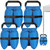 140 LBS Canopy Weights Sand Bags Set of 4, HeavyDuty 420D Oxford Tent Weights, Three-CompartmentSand Bags for Canopy Legs, Pop Up Canopy, BeachUmbrella, Gazebo (Blue)