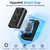 220v to 110v Voltage Converter US to Europe, Power Converter Adapter Combo (Black)