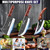 MDHAND Butcher Knife Set, Hand Forged Meat Cleaver Knife Gift for Men