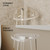 GOIOOIA Acrylic Corner Shower Stool for Shaving Legs 11.65" D X 11.94" W X 16.34" H, Heavy Duty Shower Foot Rest, for Inside Shower, Waterproof Non-Slip
