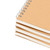 GINLANK 25 PCS A6 Sketchbook, Top Spiral Bound Sketchbook, Kraft Paper Cover Sketch Pad for Sketching Drawing Writing,120 Pages/60 Sheets