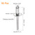 uxcell 50Pcs 1/4"x1/2" 304 Stainless Steel Large Flange Round Head Rivets