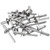 uxcell 50Pcs 1/4"x1/2" 304 Stainless Steel Large Flange Round Head Rivets