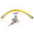 R12 R22 Can Tap Tapper Kit with Charging Hose and Valve, Stainless Steel Refrigerant Recharge Tool for Small Cans, A/C Maintenance Gauge Set for HVAC Professionals, Rubber Hose Included