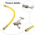 R12 R22 Can Tap Tapper Kit with Charging Hose and Valve, Stainless Steel Refrigerant Recharge Tool for Small Cans, A/C Maintenance Gauge Set for HVAC Professionals, Rubber Hose Included