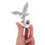 MUCKLILY 3D Eagle Hood Ornament Car Hood Ornament for Universal Vehicle Decoration Auto Front Decal 3.34 X 2.51 X 1.10 in 1 Pack