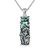 UCADRIT Mushroom Necklace 925 Sterling Silver Moonstone/Moss Agate Mushroom Jewelry for Women (Moss Agate)