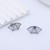 ANGLEQUEEN Gothic Spider Earrings for Women Punk Spider Web Cartilage Earrings Minimalist Spider Web Stud Earrings Helix Piercing Earrings Halloween Jewelry Accessories (Black Thread)