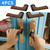 Homakover Door Handle Covers, Door Knob Covers for Summer Anti-Scald Hands, and Winter Antifreeze Hands, Door Knob Protector, Made of 2mm Neoprene (4 Pieces Brown)