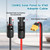 MOOKEERF Solar to XT60 Charge Extension Cable 35FT 12AWG XT60 Solar Cable for Portable Power Station Battery Pack