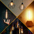 Leools Dimmable T10 LED Bulbs, Warm White 2200K Amber, 7.3inch Long Tubular Light Bulb, 40 Watt Vintage Edison LED Filament Bulb,400lm,E26 Base Led Tube Bulb,Amber Glass,Pack of 4
