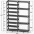 CSXGBAB 9-Tier Shoe Rack Organizer, Tall Garage Shoe Rack, Boot Rack, Black