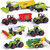 Oriate Farm Tractor Toys Vehicle with Animals & Activity Play Mat, 38Pcs Educational Realistic Kid's DIY Diecast Set, Kids Tractors Trailer Sprayer Cow Animal Toy Birthday Gift