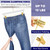 Amber Home 24 Pack White Wooden Pants Hangers with Gold Clips
