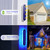YiLaie Blue Solar Lights for Outside Boat Dock Deck Step Flat Solar Powered
