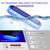 YiLaie Blue Solar Lights for Outside Boat Dock Deck Step Flat Solar Powered