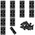 Murtenze 2.5 Inch Black Door Hinge Cabinet Hinge, 12 Pack