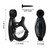 GEZIDEA Light Hanger Hooks,String Light Hooks,Screw-in Hooks for Hanging String Lights and Wire,Plants,Wind Chimes,Plastic,Black,20 Pack