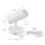 Aisilan Plug-in LED Wall Spotlight, 12W Adjustable 3000K Warm White, White
