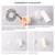 Aisilan Plug-in LED Wall Spotlight, 12W Adjustable 3000K Warm White, White