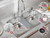 Sink Saddle, Kitchen Sink Mat, Divider Protector Mat, Silicone Protector