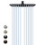 SR SUN RISE 10 Inch Rain Shower Head Matte Black 304 Stailess Steel High Pressure Rainfall Showerhead