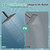 SR SUN RISE 10 Inch Rain Shower Head Matte Black 304 Stailess Steel High Pressure Rainfall Showerhead