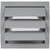 Vent Systems 4'' Inch Gray Air Vent Cover, Pack of 2, Dryer Vents and Bathroom Exhaust Vent Pipe, Louvered Outdoor Dryer Vent Cover Opening Flap Vent, Keeps Out Insects, Birds and Rodents