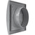 Vent Systems 4'' Inch Gray Air Vent Cover, Pack of 2, Dryer Vents and Bathroom Exhaust Vent Pipe, Louvered Outdoor Dryer Vent Cover Opening Flap Vent, Keeps Out Insects, Birds and Rodents