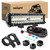 Nilight 12 Inch 300W LED Light Bar Triple Row Flood Spot Combo, Aluminum Housing, IP67 Waterproof, 30000LM, 2 Years Warranty