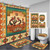 Bcsewcg Kokopelli Shower Curtain Set 4 Pcs, Southwestern Tribal Bathroom Sets with Rugs, Waterproof Curtain with Hooks, Non-Slip Bath Mat, Toilet Lid Cover, Western Decor, Hooks Included