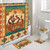 Bcsewcg Kokopelli Shower Curtain Set 4 Pcs, Southwestern Tribal Bathroom Sets with Rugs, Waterproof Curtain with Hooks, Non-Slip Bath Mat, Toilet Lid Cover, Western Decor, Hooks Included