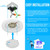 ZAGO LED 6" 120 Volts Closet Light Wired, PIR Motion Sensor Ceiling Disc Light, 15W, 1100 Lumens, CRI>80, 5000K Daylight White for Closet, Laundry, Garage, Pantry, Wet Location, ETL, White, 2 Packs