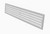 Vent Systems 17.7" x 3.5" Inches White Door Grille - Two Sided Door Louvers - Ventilation Air Register - Indoor Vent Grates - Bathroom, Cabinet, Garage Through The Door Vent Cover
