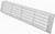 Vent Systems 17.7" x 3.5" Inches White Door Grille - Two Sided Door Louvers - Ventilation Air Register - Indoor Vent Grates - Bathroom, Cabinet, Garage Through The Door Vent Cover