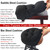 BUYUE Round Bar Stool Seat Cushion, Dia.13 Luxury Fashion Jacquard with Anti-Skid Silicone Bar Stool Cushion Padded (Black, M,1 Count)