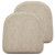 baibu Set of 4 Memory Foam Dual-Layer Design Metal Dining Chair Pads Bar Stool Cushion with Ties for Metal Chairs or Bar Stools - 4 Cushions Only (Beige, 14x14x1.5in)