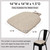 baibu Set of 4 Memory Foam Dual-Layer Design Metal Dining Chair Pads Bar Stool Cushion with Ties for Metal Chairs or Bar Stools - 4 Cushions Only (Beige, 14x14x1.5in)