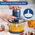La Reveuse Electric Food Processor, 7-Cup Food Chopper Glass Bowl, Blue
