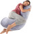 BATTOP Pregnancy Pillows for Sleeping,Pregnancy Must Haves Maternity Body Pillow with Cooling Washable Cover,New Mom Gifts for Women,Support for Back,Hips,Legs,Belly for Pregnant Women(Dark Grey)