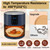 Large Air Fryer Liners Disposable Round, 10 Inch Parchment Liners