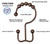 Bronze Shower Rod with 12 Hooks, 18-79 Inches, Fits 20-78 Inch Spaces (Ideal for 72" Wide Bathrooms), No Drill Rust Resistant Spring Rod for Bathroom