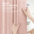 BTTN Long Linen Textured Waterproof Thick Shower Curtain Set, 72x84, Blush